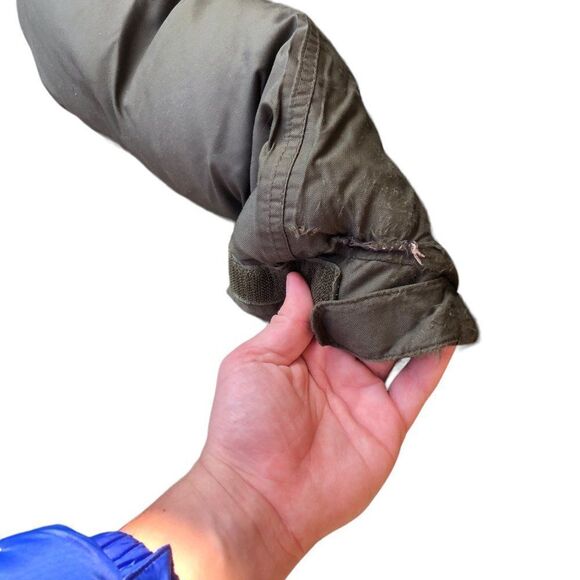 Vintage The North Face Hyvent Goose Down Jacket Large Green - Picture 8 of 16